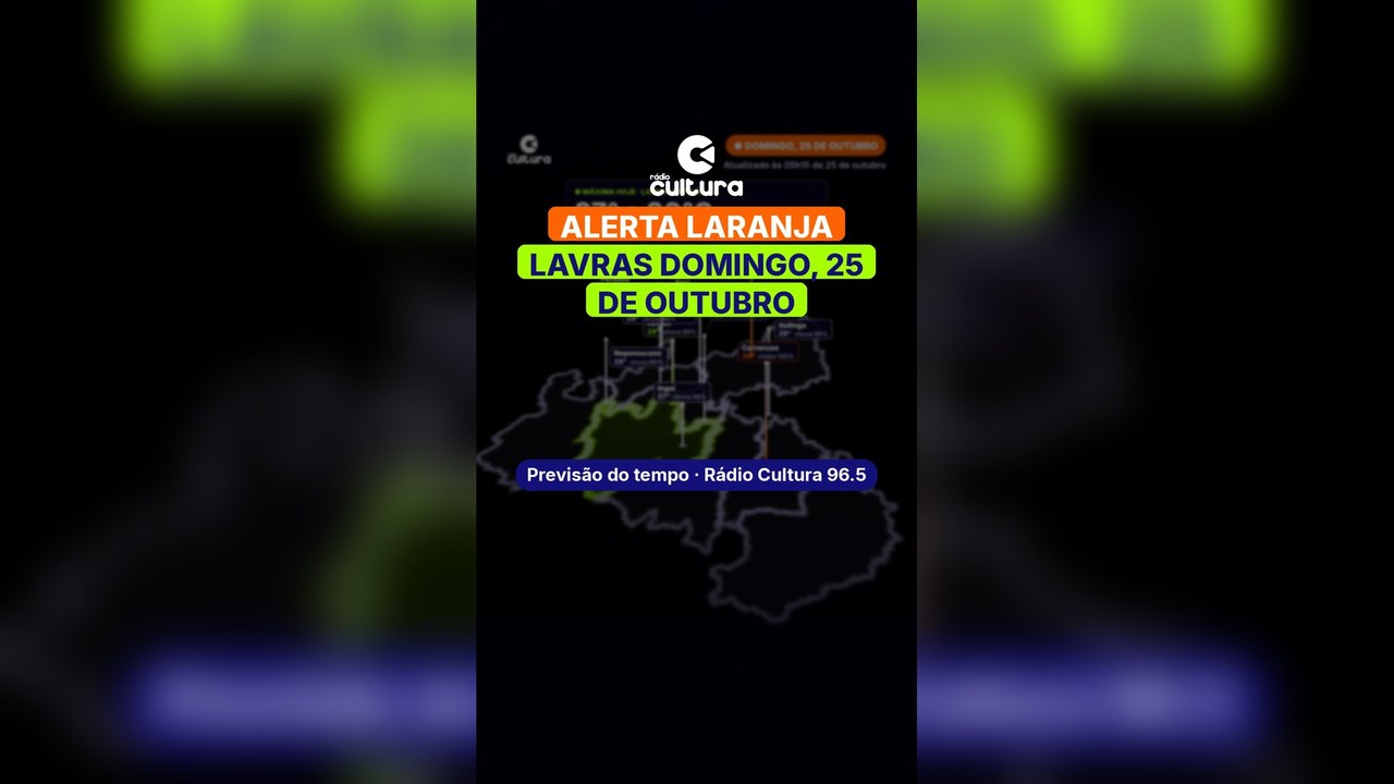 Dia de votação em Lavras: garoa agora e pancada forte prevista às 16h; não deixe para a última hora