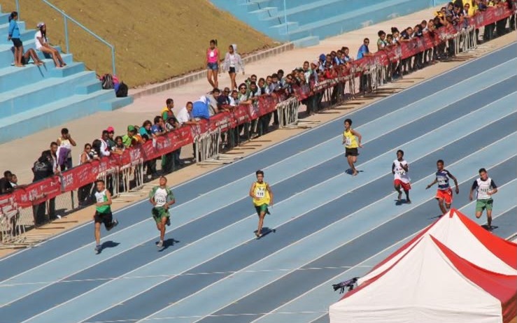 A pista de atletismo do Complexo Esportivo da Ufla, um dos palcos do JIMIP. Foto: Divulgação/Ufla