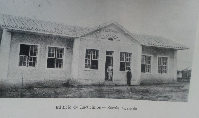 O Edifício de Laticínios da Escola Agrícola de Lavras, em foto do prospecto da escola de 1931