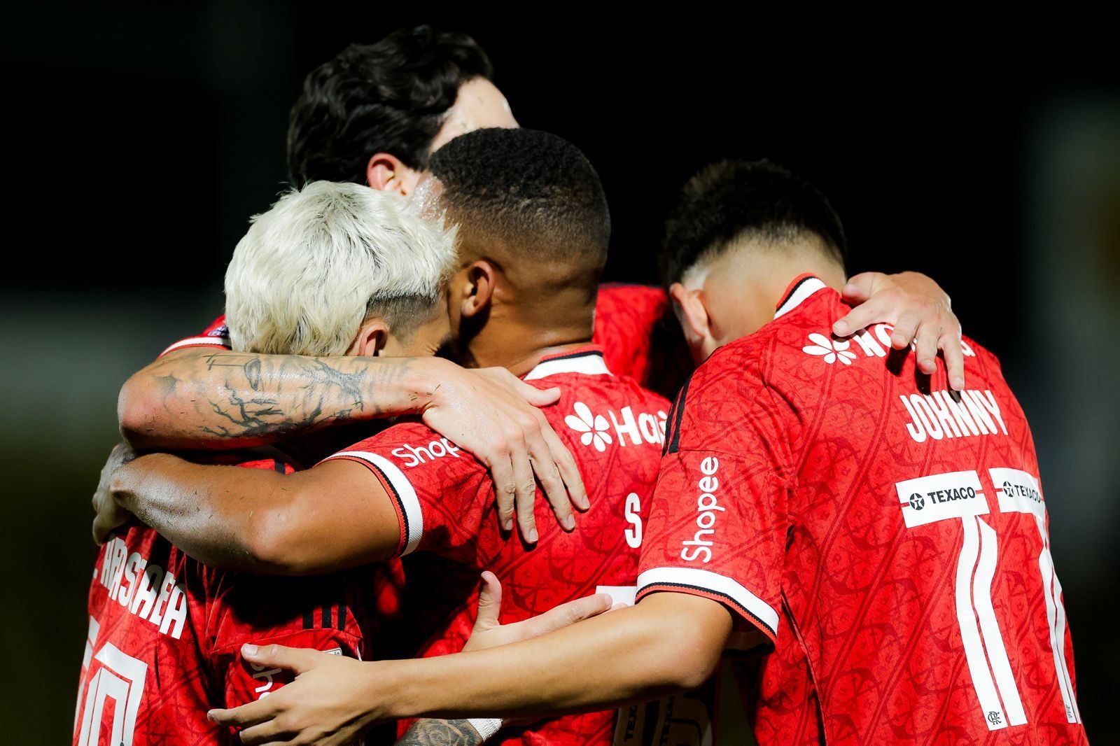 Elenco rubro-negro no último compromisso pelo Brasileirão, antes da decisão continental