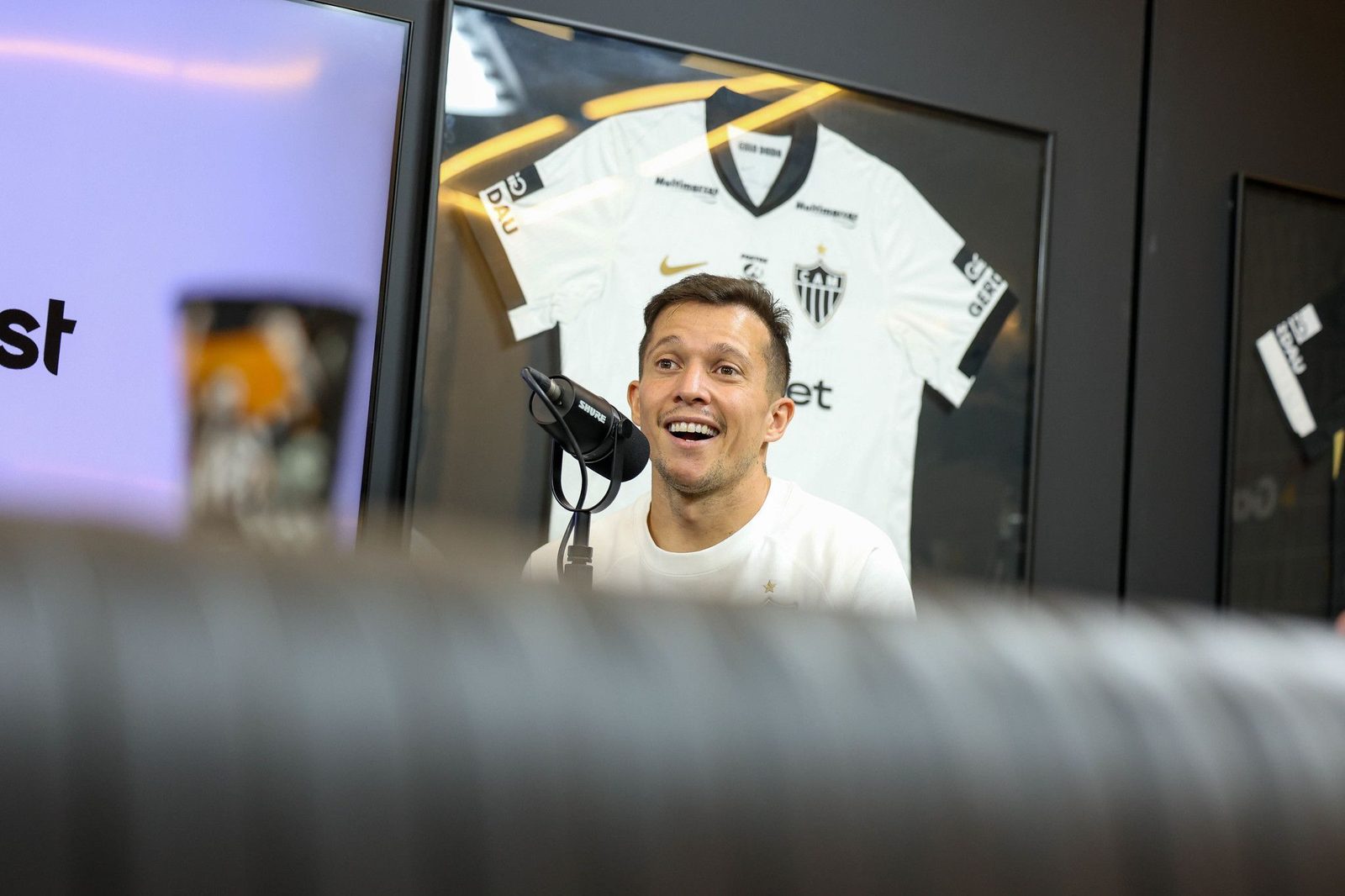 Bernard, meia-atacante do Atlético, deu a assistência para o gol de empate