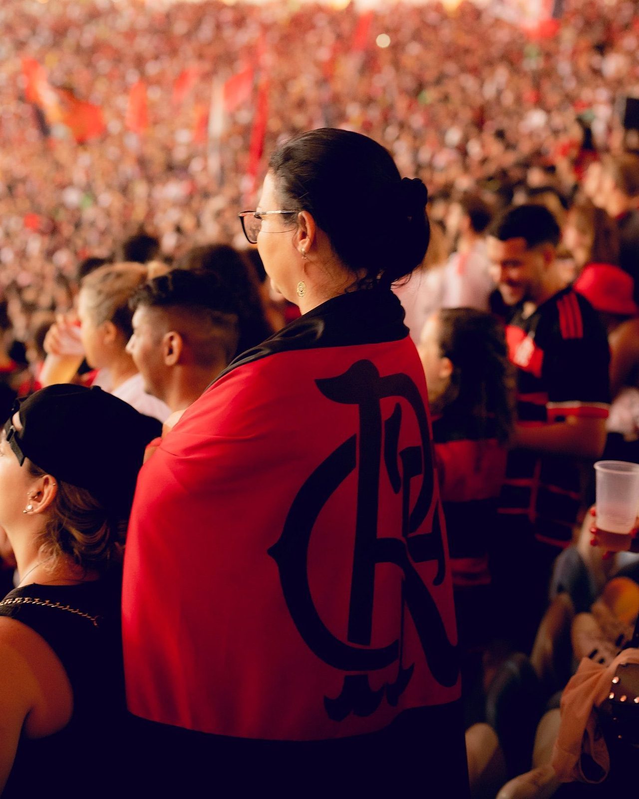 Torcida do Flamengo no Maracanã, palco dos jogos contra Atlético e Grêmio