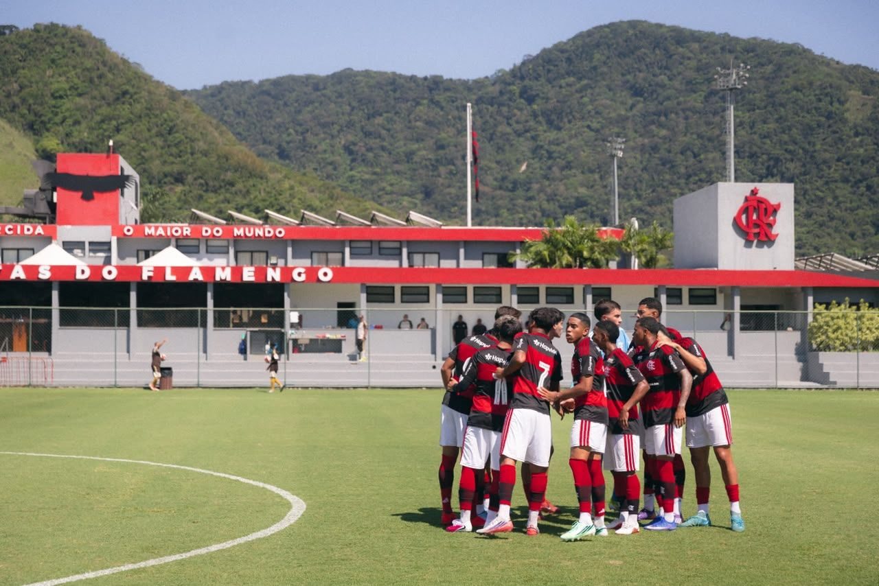 Flamengo Sub-20 no clássico contra o Fluminense, que encerrou a sequência de vitórias na Taça Guanabara