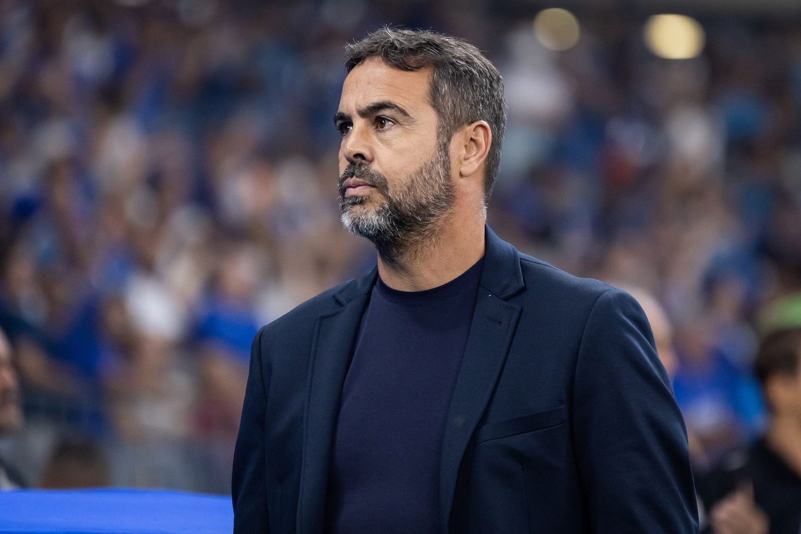 Artur Jorge, técnico do Cruzeiro, na entrevista após o empate