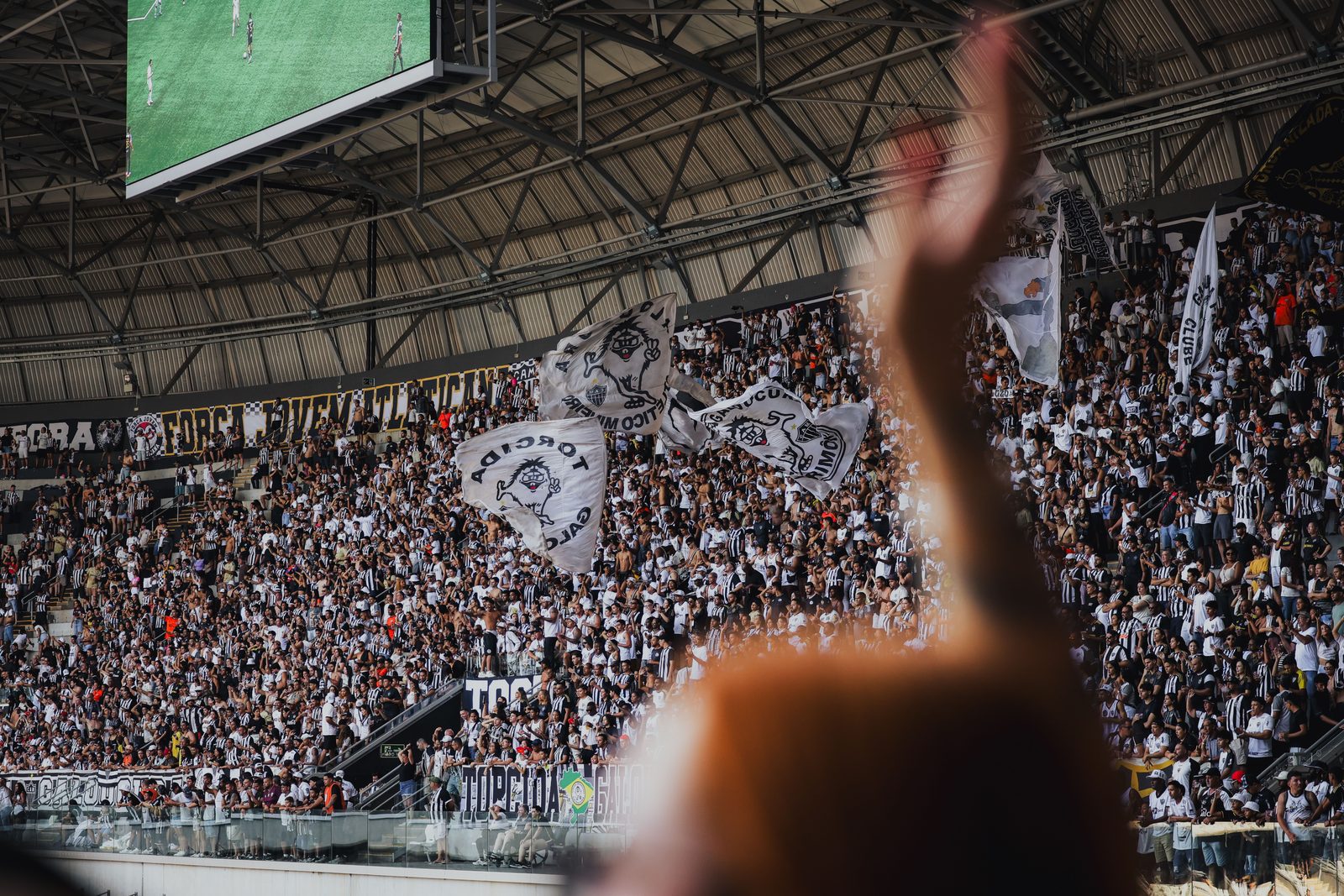 Torcida do Atlético na Arena MRV; mais de 32 mil ingressos vendidos para a semifinal