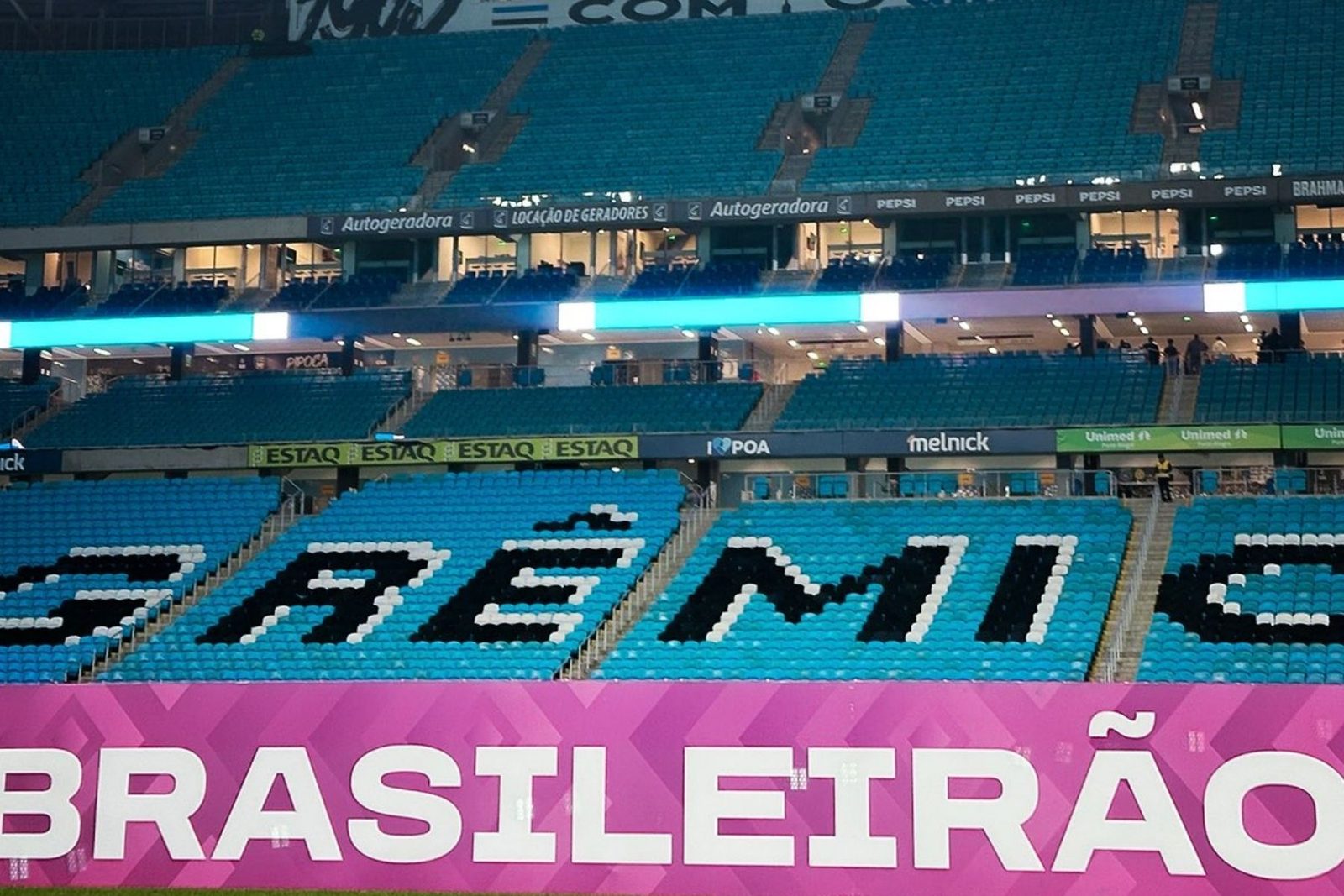 Arena do Grêmio, em Porto Alegre, palco do jogo de ida da semifinal da Copa do Brasil