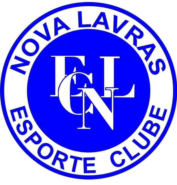 Escudo do Esporte Clube Nova Lavras, registrado na Federação Mineira de Futebol