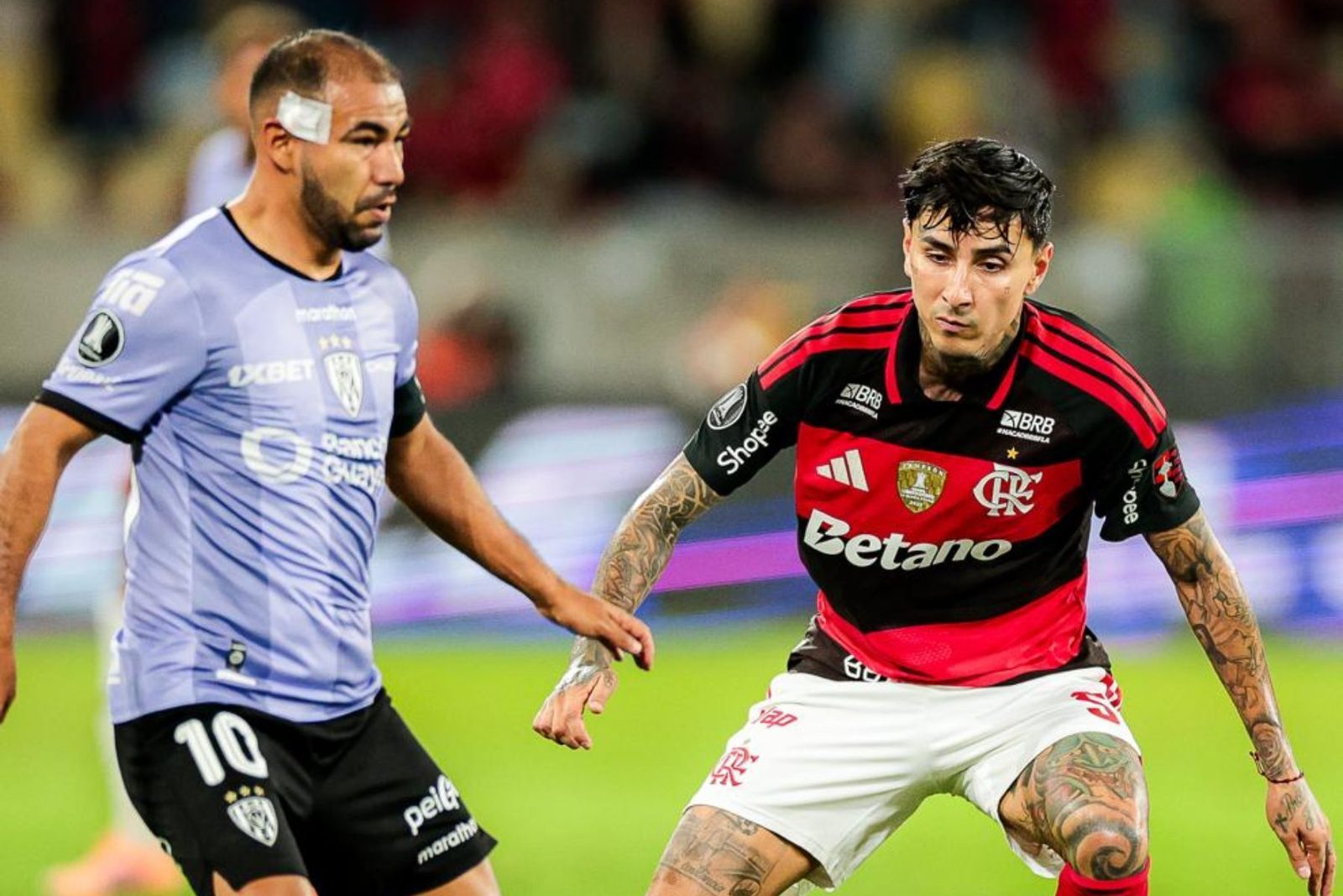 O chileno Erick Pulgar, volante titular do Flamengo