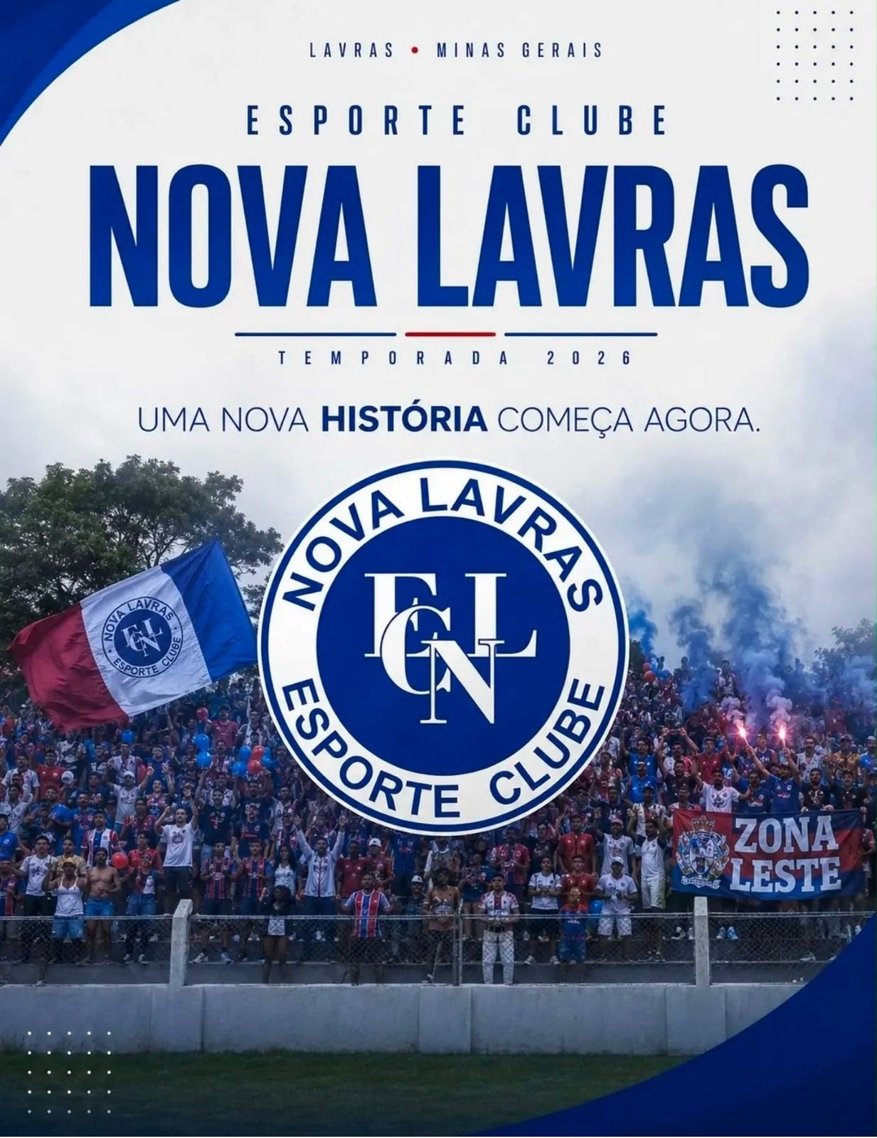 Arte oficial do Nova Lavras: temporada 2026, uma nova história começa agora