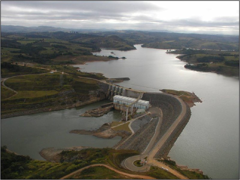 O reservatório da Usina de Funil, no Rio Grande. Foto de arquivo (Divulgação/UHE Funil)